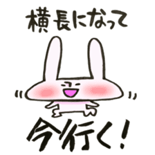 A rabbit goes now!3 sticker #13460257