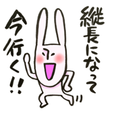 A rabbit goes now!3 sticker #13460258