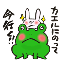 A rabbit goes now!3 sticker #13460269