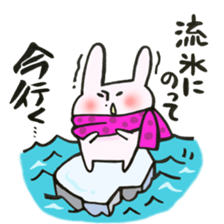 A rabbit goes now!3 sticker #13460280