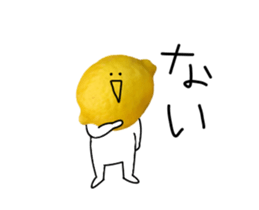 Lemon and apple sticker #13460333