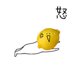 Lemon and apple sticker #13460336