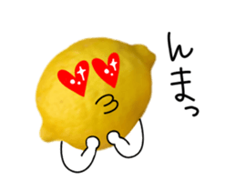 Lemon and apple sticker #13460346