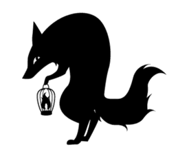 Shadowgraph wolf sticker #13461646
