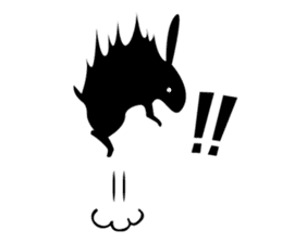 Shadowgraph wolf sticker #13461651