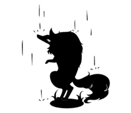 Shadowgraph wolf sticker #13461661