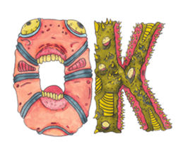 Monster ABC's sticker #13461819