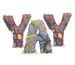 Monster ABC's sticker #13461821