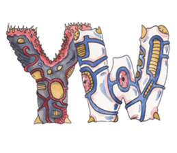 Monster ABC's sticker #13461825