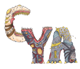 Monster ABC's sticker #13461845