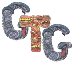 Monster ABC's sticker #13461846