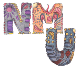 Monster ABC's sticker #13461851