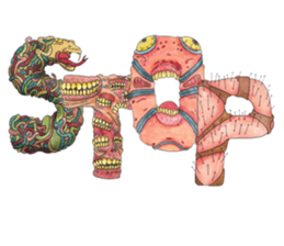 Monster ABC's sticker #13461853