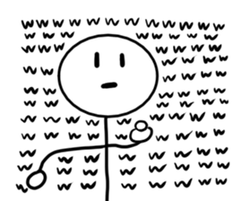 Stick man 2 sticker #13462009