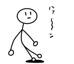 Stick man 2 sticker #13462010