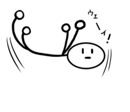 Stick man 2 sticker #13462023