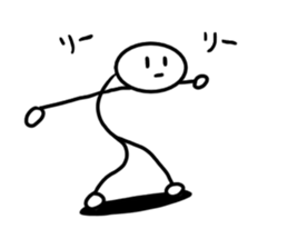 Stick man 2 sticker #13462027