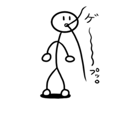 Stick man 2 sticker #13462035