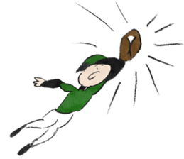 Sticker baseball is fun. sticker #13462272