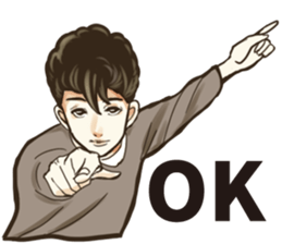 Various Poses and Expressions of "Ok" sticker #13463134