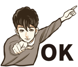 Various Poses and Expressions of "Ok" sticker #13463134