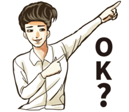 Various Poses and Expressions of "Ok" sticker #13463136