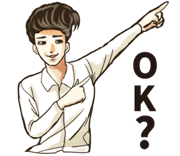 Various Poses and Expressions of "Ok" sticker #13463136