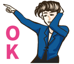 Various Poses and Expressions of "Ok" sticker #13463137