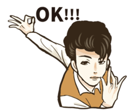 Various Poses and Expressions of "Ok" sticker #13463139