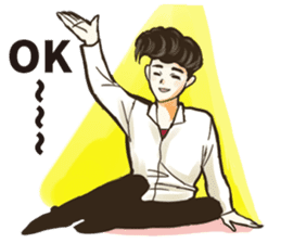 Various Poses and Expressions of "Ok" sticker #13463141