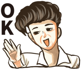 Various Poses and Expressions of "Ok" sticker #13463143