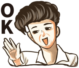 Various Poses and Expressions of "Ok" sticker #13463143