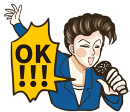 Various Poses and Expressions of "Ok" sticker #13463147