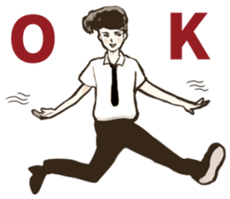 Various Poses and Expressions of "Ok" sticker #13463153