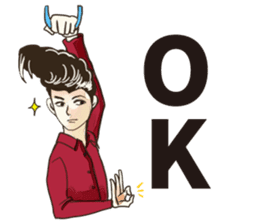 Various Poses and Expressions of "Ok" sticker #13463155