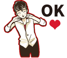 Various Poses and Expressions of "Ok" sticker #13463156