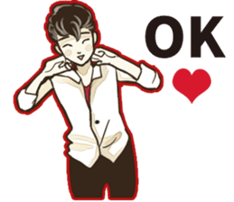Various Poses and Expressions of "Ok" sticker #13463156