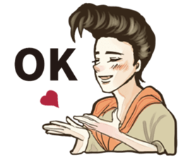 Various Poses and Expressions of "Ok" sticker #13463157