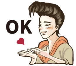 Various Poses and Expressions of "Ok" sticker #13463157