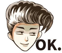 Various Poses and Expressions of "Ok" sticker #13463159