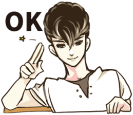 Various Poses and Expressions of "Ok" sticker #13463163