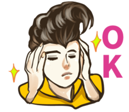 Various Poses and Expressions of "Ok" sticker #13463164