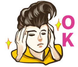 Various Poses and Expressions of "Ok" sticker #13463164