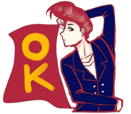 Various Poses and Expressions of "Ok" sticker #13463165