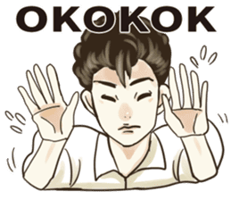 Various Poses and Expressions of "Ok" sticker #13463172