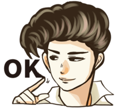 Various Poses and Expressions of "Ok" sticker #13463173