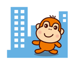 Orangutan colon-chan4_Going out sticker #13463512