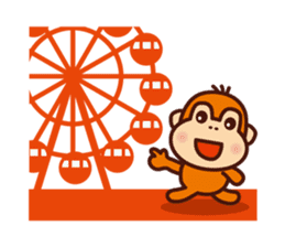 Orangutan colon-chan4_Going out sticker #13463514