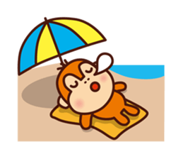 Orangutan colon-chan4_Going out sticker #13463529