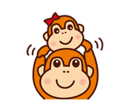 Orangutan colon-chan4_Going out sticker #13463535